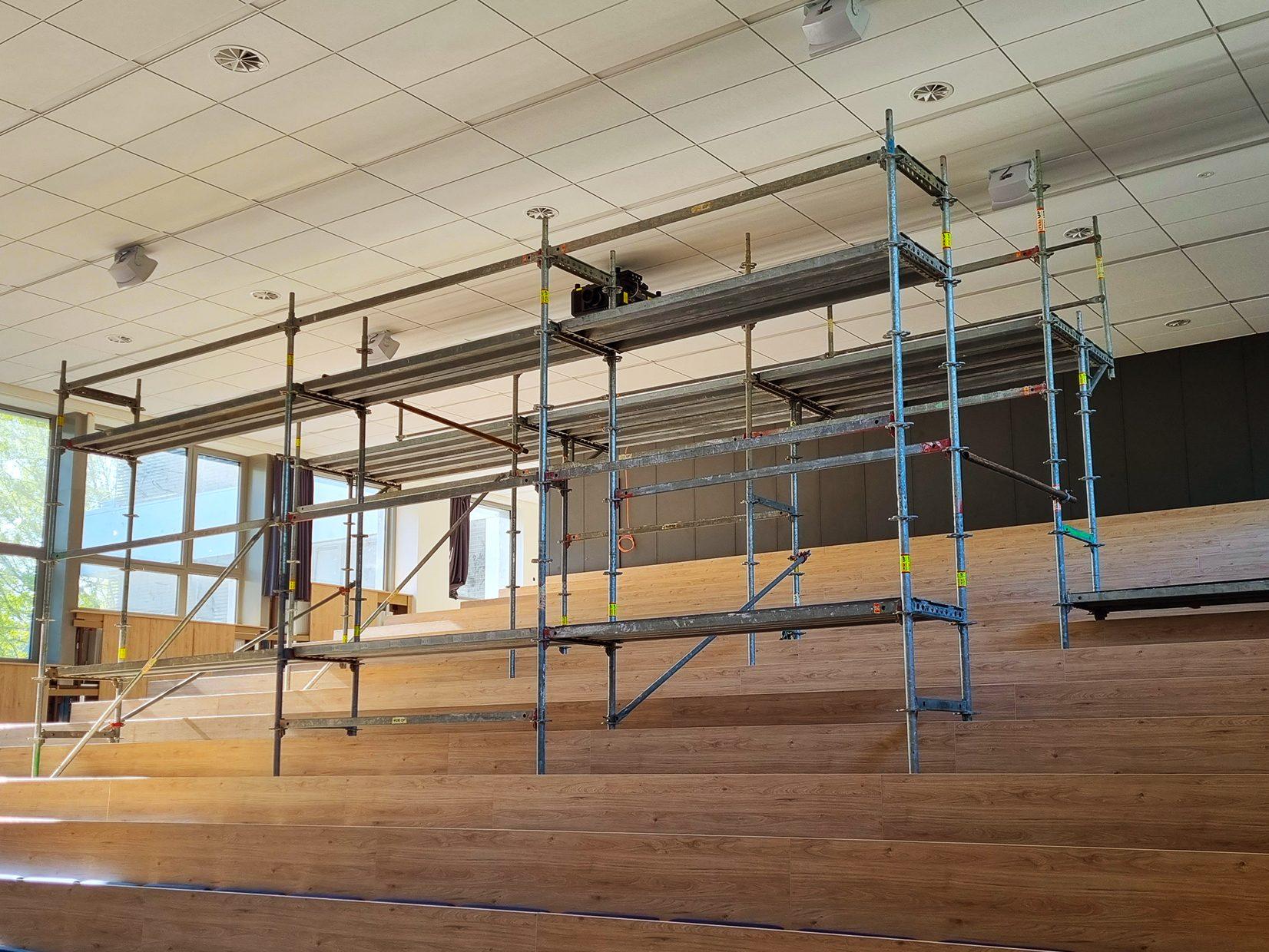 Fasádne lešenie Lemino na stavbe